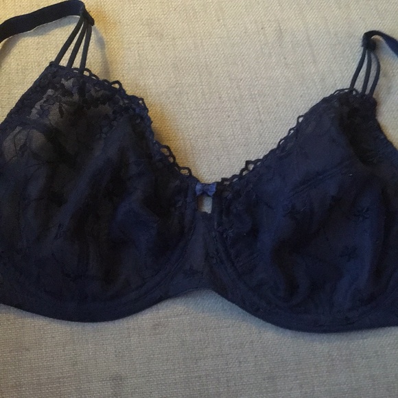 Navy Lace Bra - Picture 1 of 1
